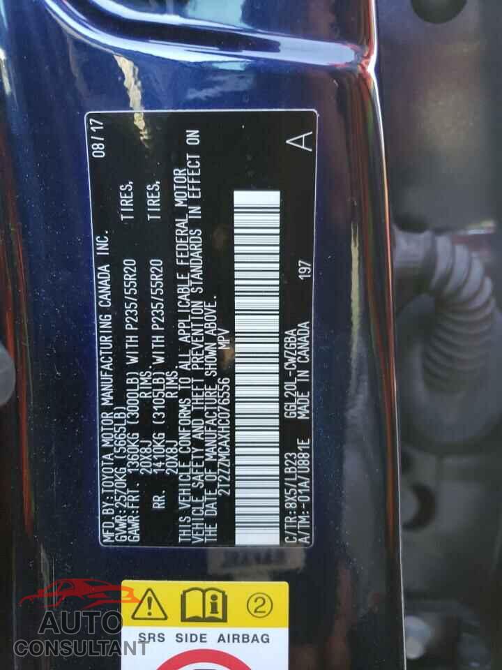LEXUS RX350 2017 - 2T2ZZMCAXHC076556