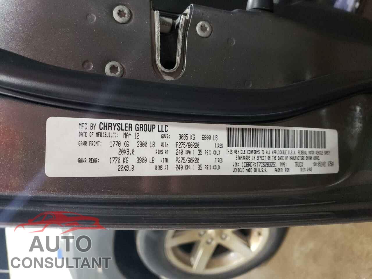 DODGE RAM 1500 2012 - 1C6RD7KT7CS283251