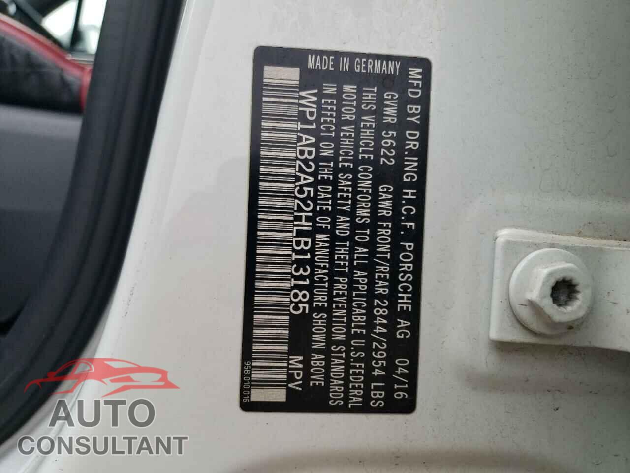 PORSCHE MACAN 2017 - WP1AB2A52HLB13185