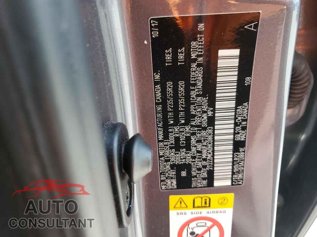 LEXUS RX350 2017 - 2T2ZZMCA0HC086383
