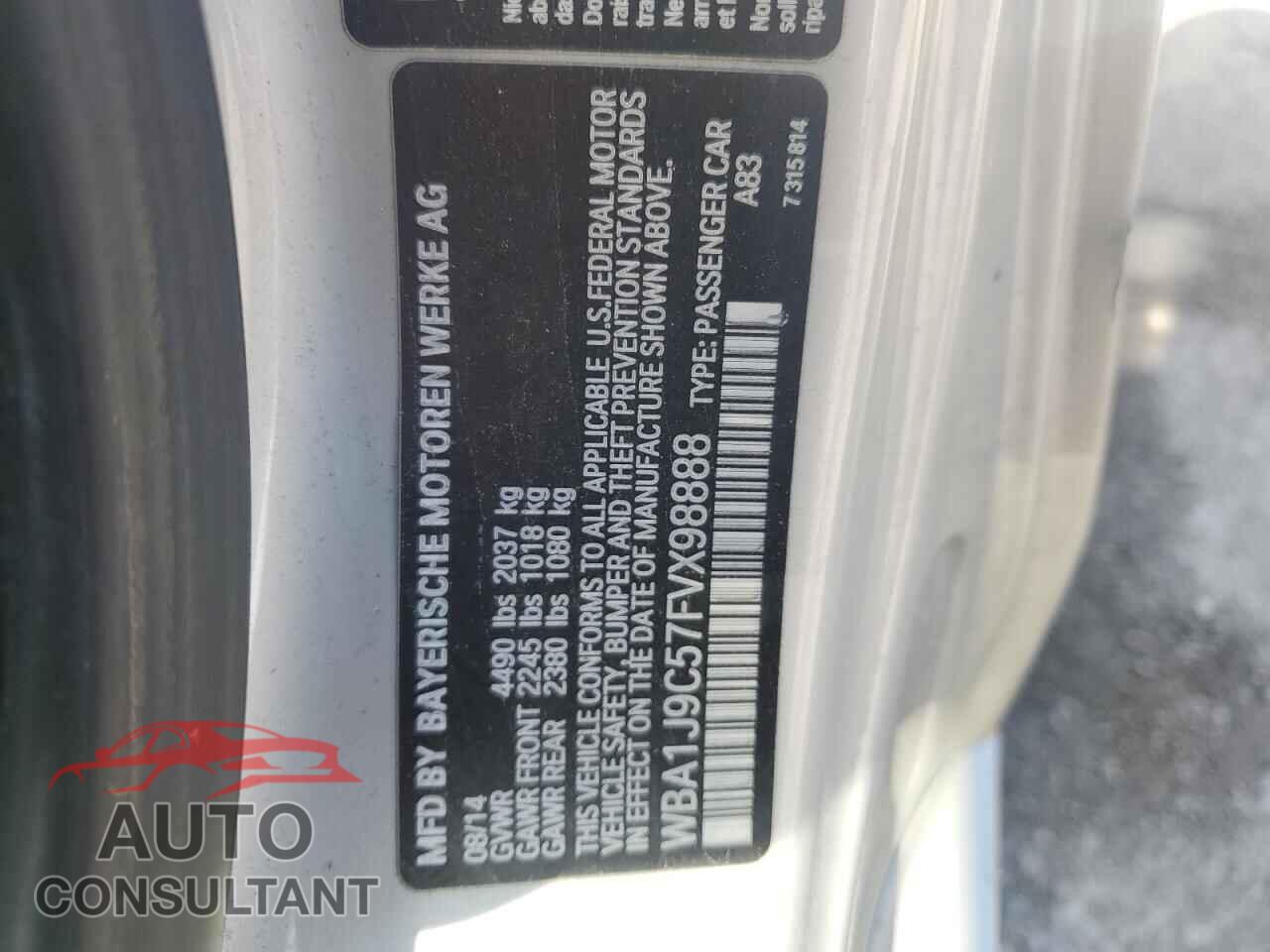 BMW M2 2015 - WBA1J9C57FVX98888