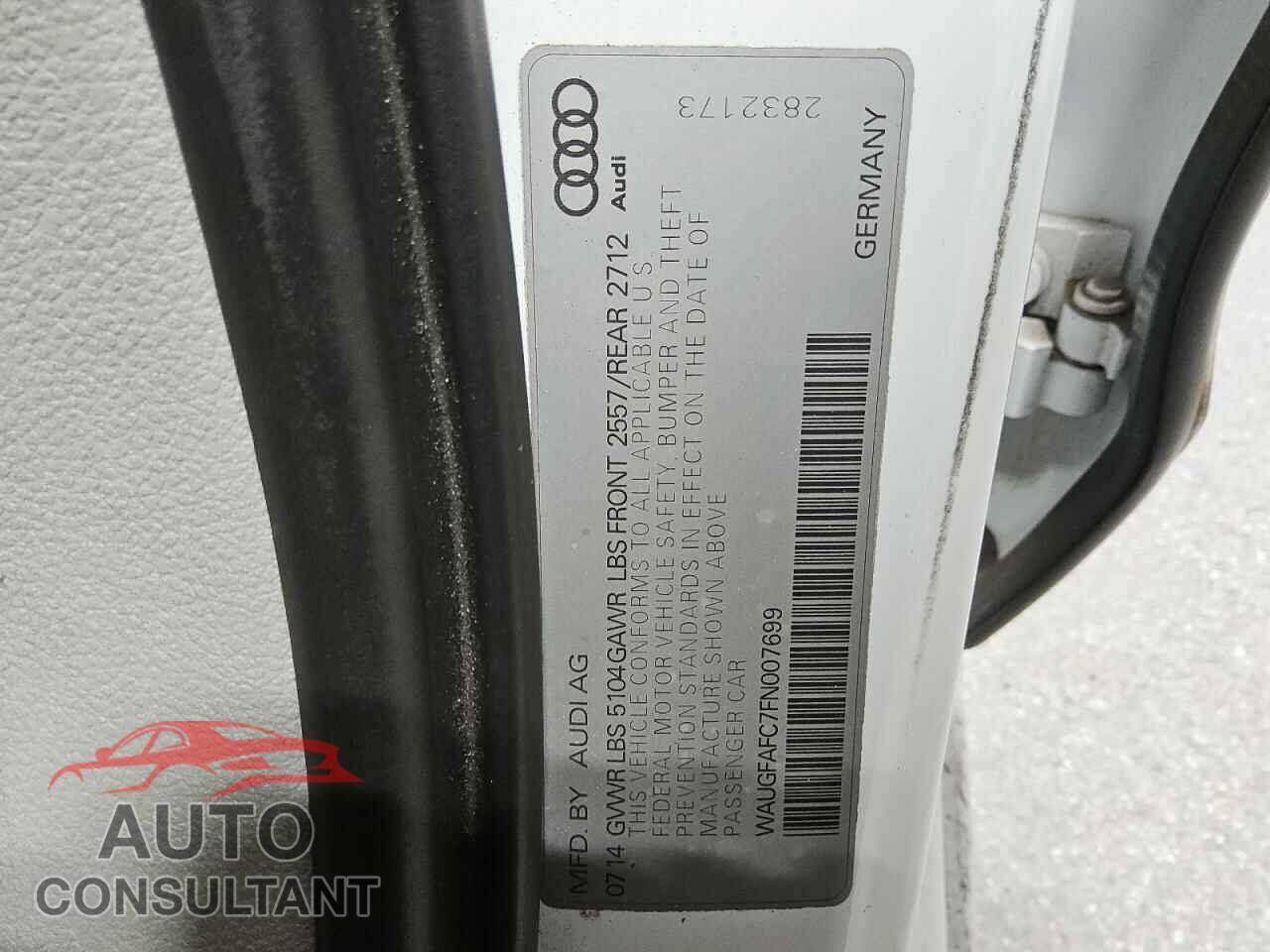AUDI A6 2015 - WAUGFAFC7FN007699