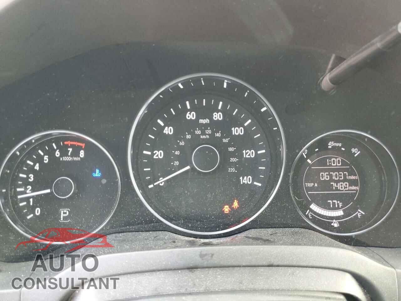 HONDA HR-V 2017 - 3CZRU5H79HM719955
