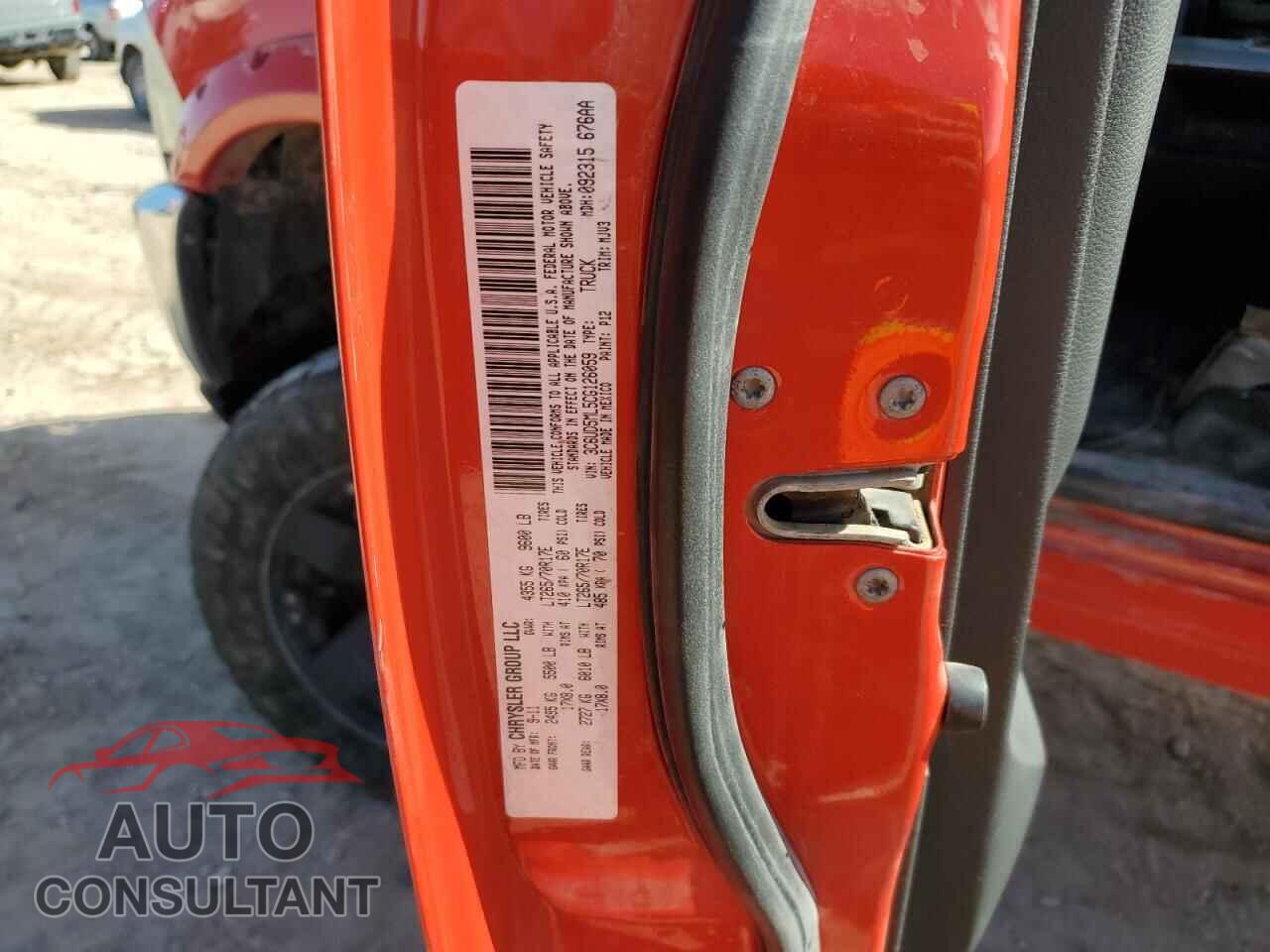DODGE RAM 2500 2012 - 3C6UD5ML5CG126059