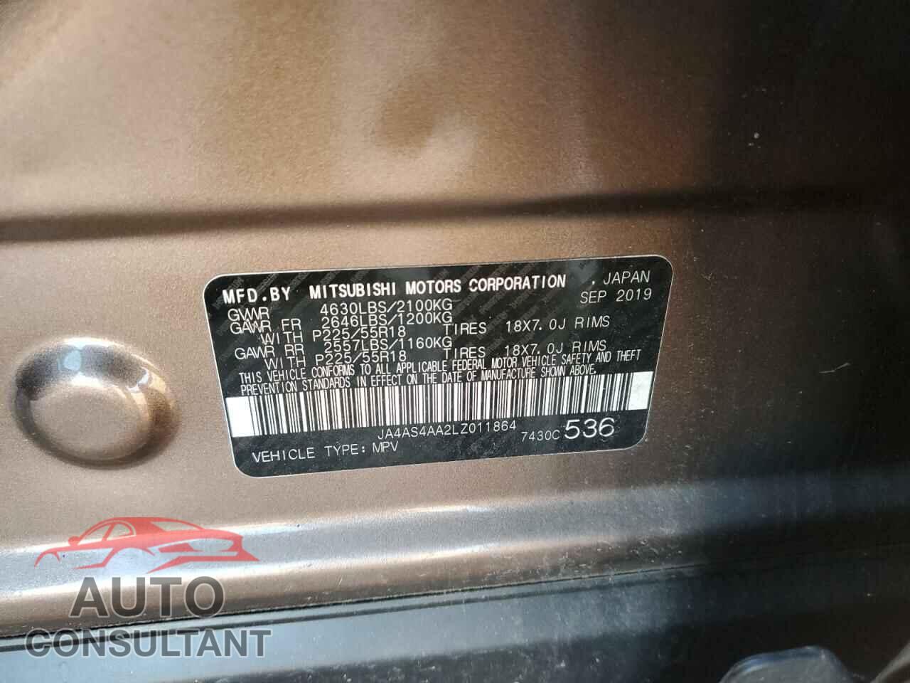 MITSUBISHI ECLIPSE 2020 - JA4AS4AA2LZ011864