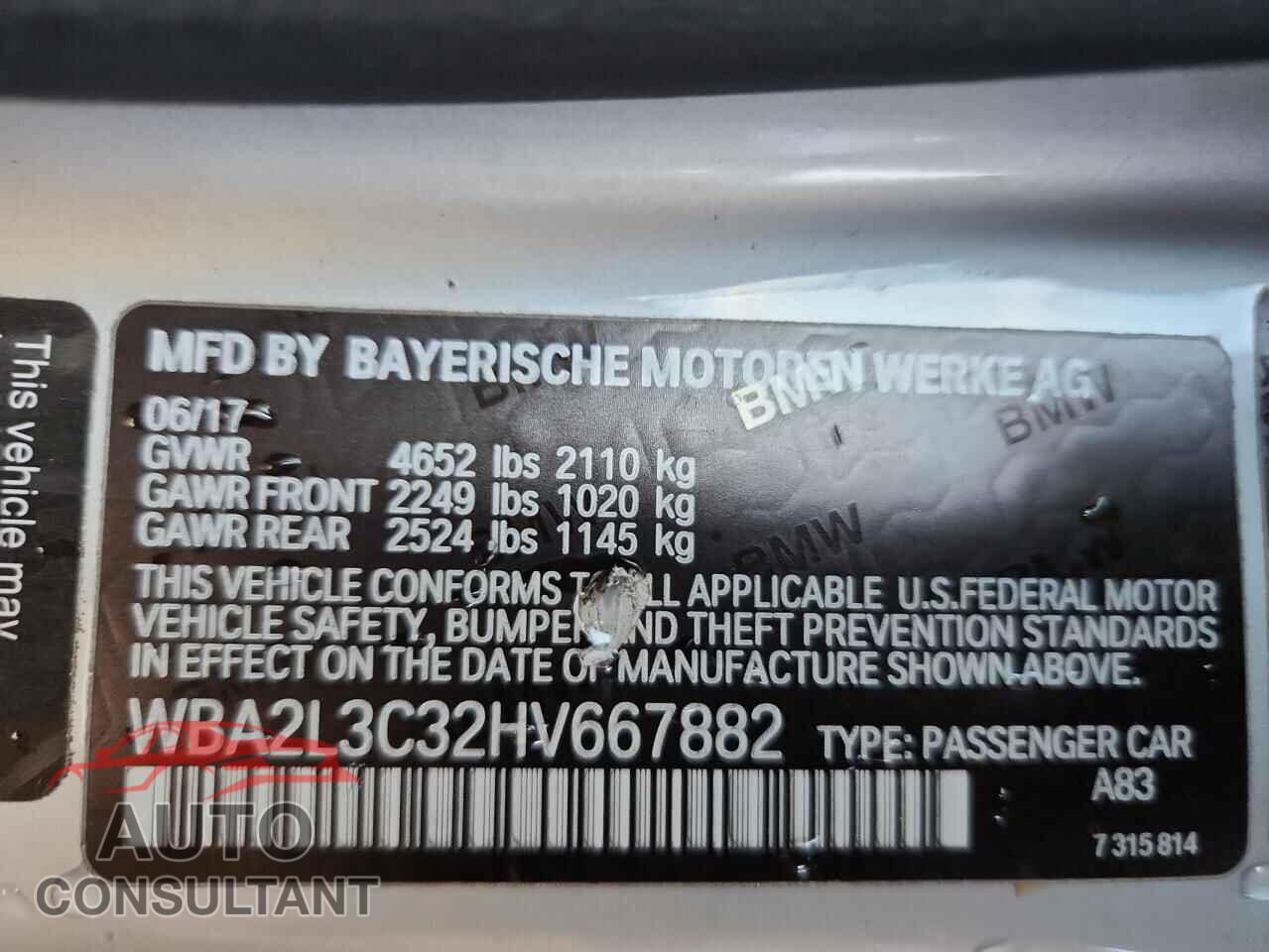 BMW M2 2017 - WBA2L3C32HV667882