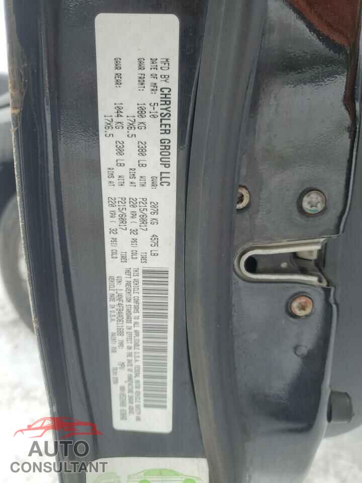 JEEP COMPASS 2010 - 1J4NF4FB4AD611688