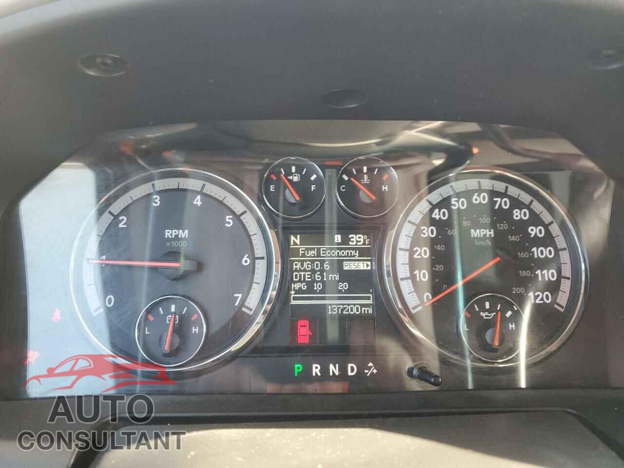 DODGE RAM 1500 2012 - 1C6RD6LT1CS173675