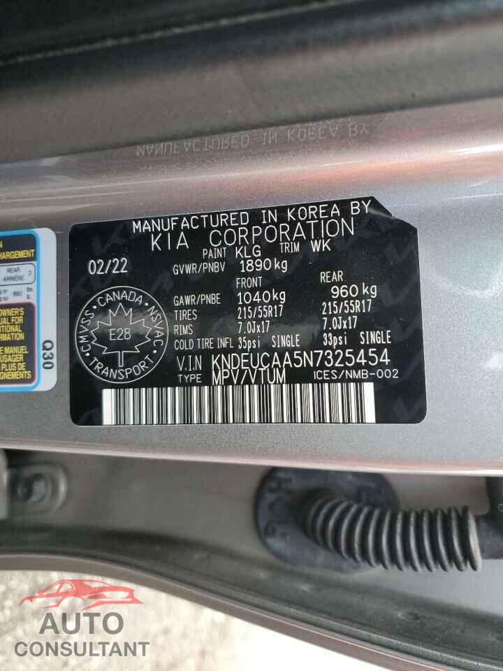 KIA SELTOS 2022 - KNDEUCAA5N7325454