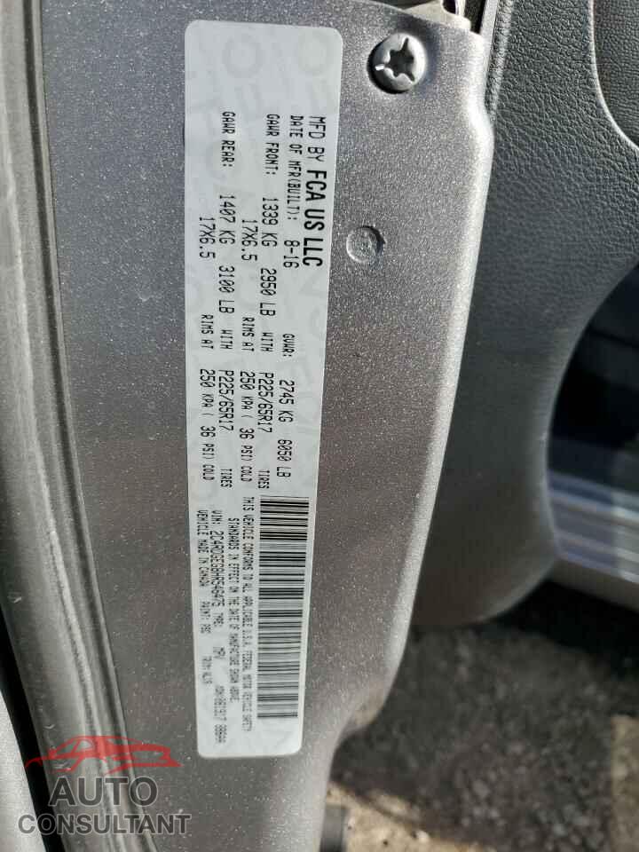 DODGE CARAVAN 2017 - 2C4RDGEG8HR546475