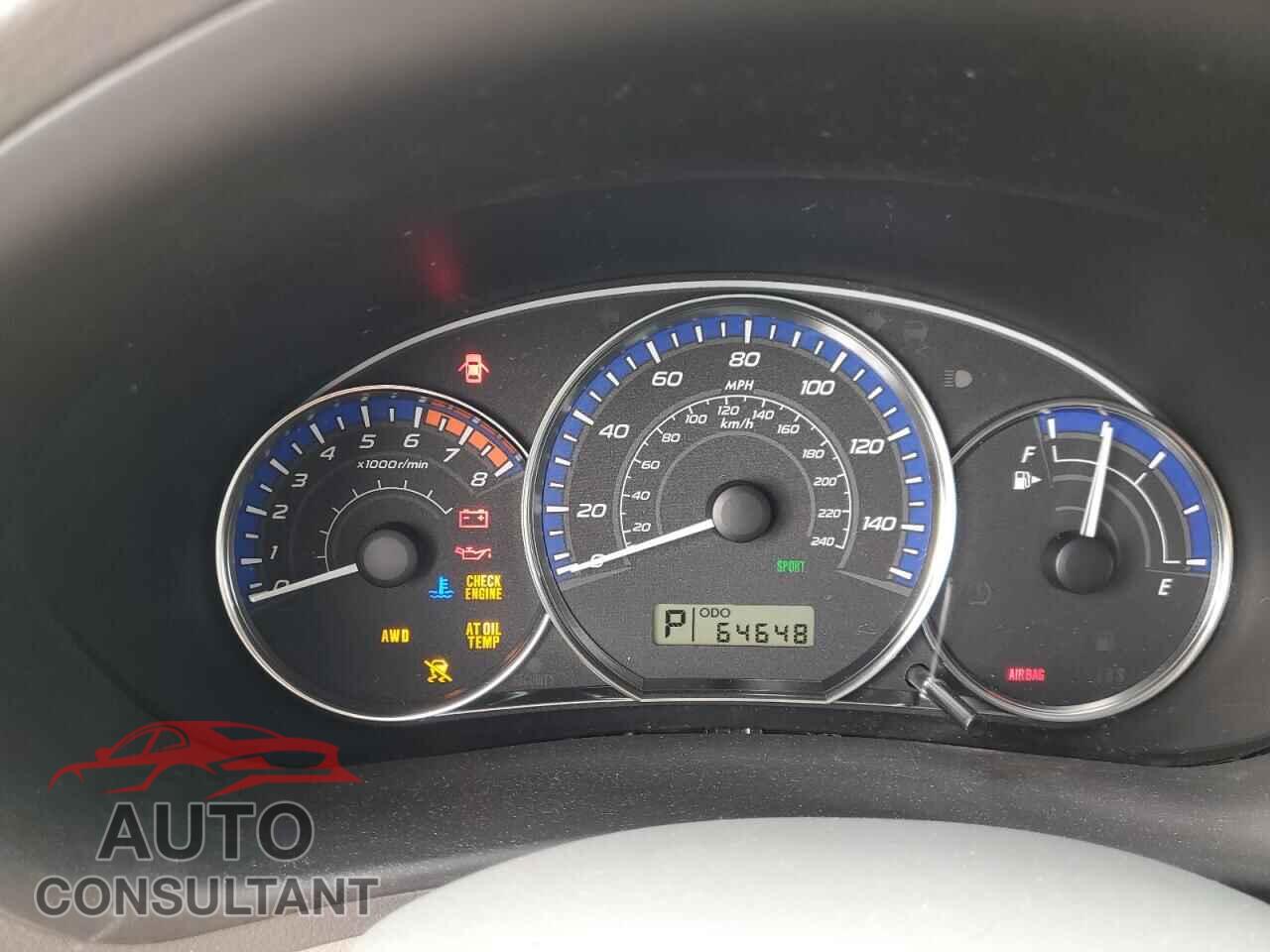 SUBARU FORESTER 2010 - JF2SH6DC5AH908134