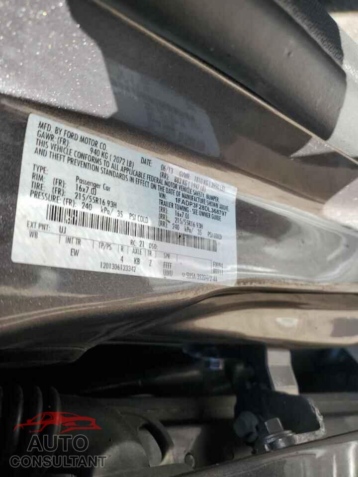 FORD FOCUS 2013 - 1FADP3F28DL368797