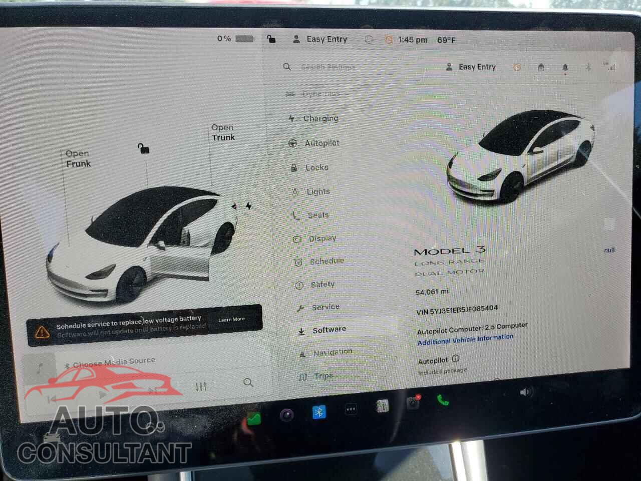 TESLA MODEL 3 2018 - 5YJ3E1EB5JF085404