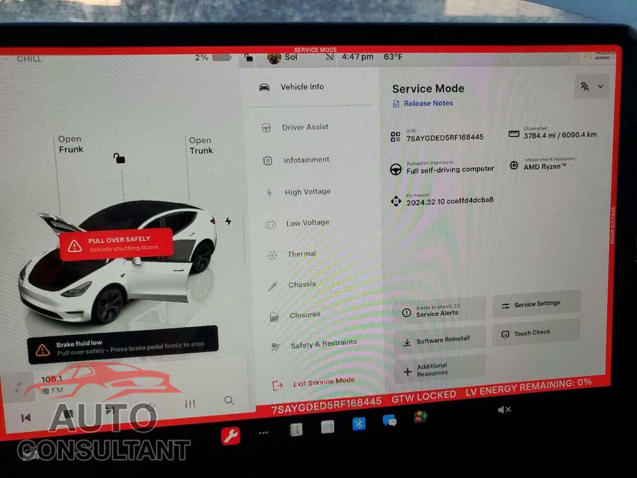 TESLA MODEL Y 2024 - 7SAYGDED5RF168445
