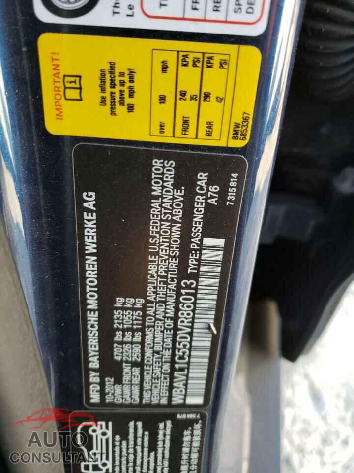 BMW X1 2013 - WBAVL1C55DVR86013