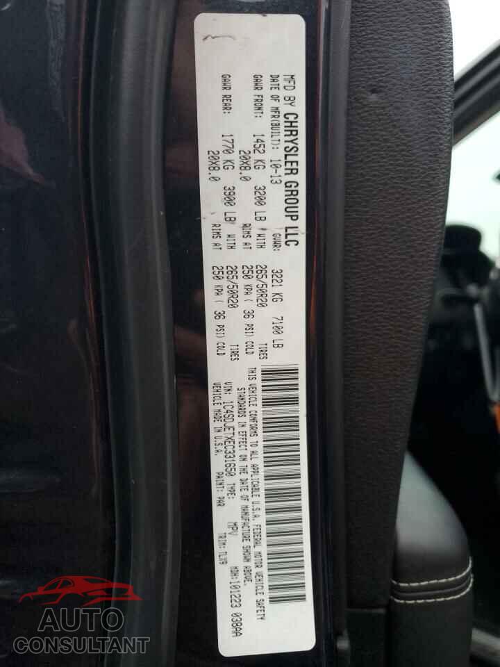 DODGE DURANGO 2014 - 1C4SDJETXEC331650