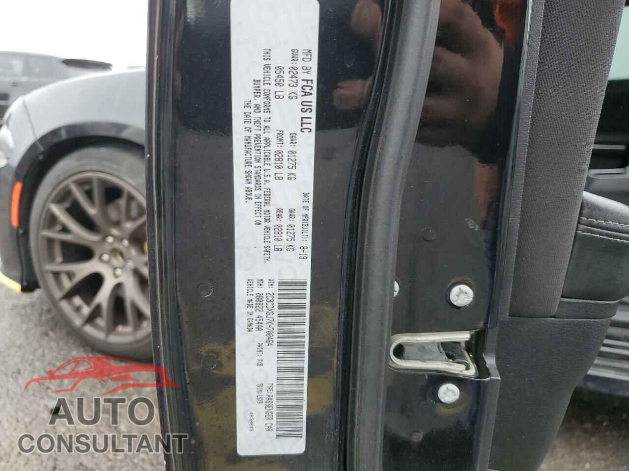 DODGE CHARGER 2019 - 2C3CDXGJ7KH700464