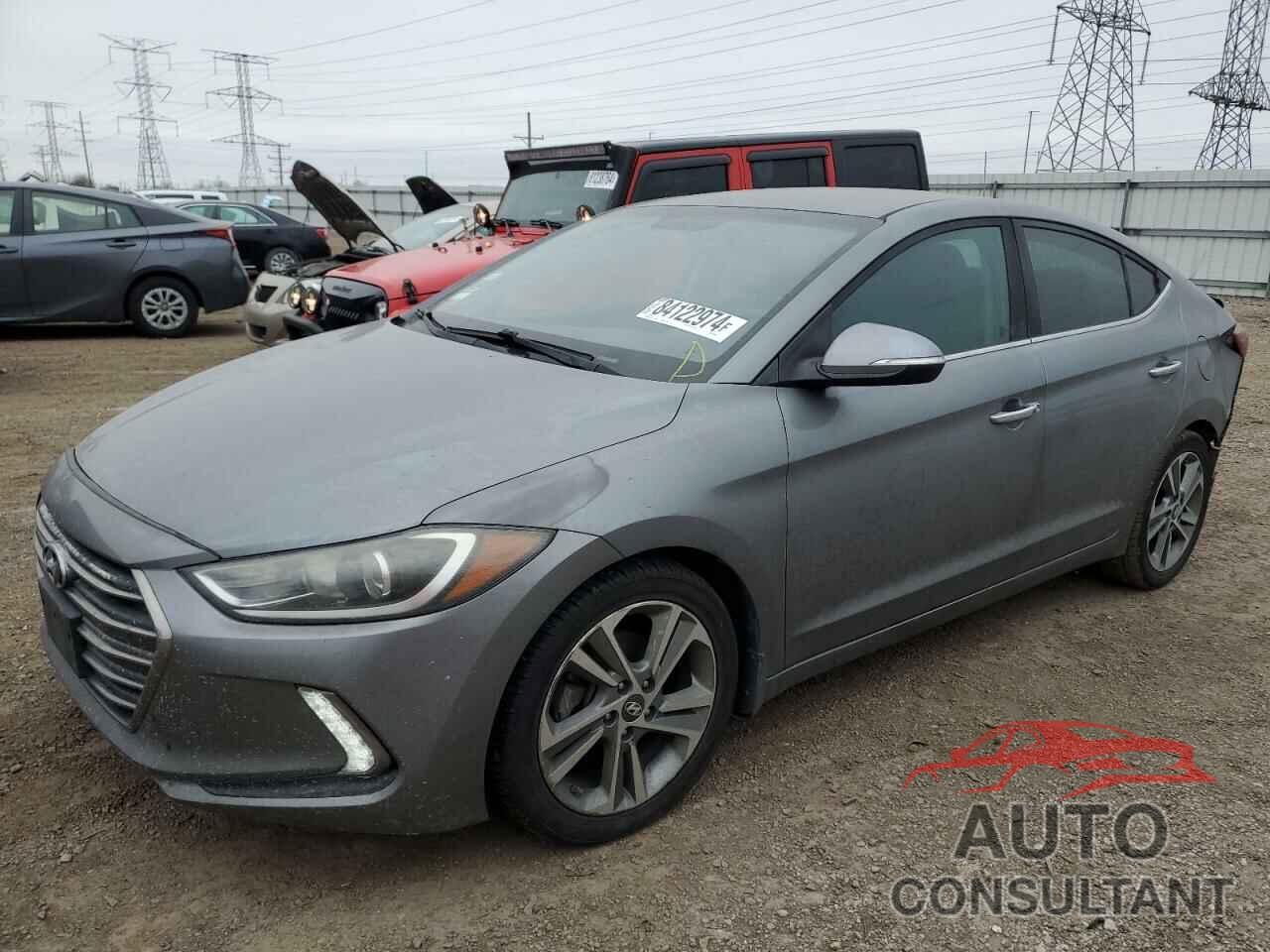 HYUNDAI ELANTRA 2017 - KMHD84LF2HU358055