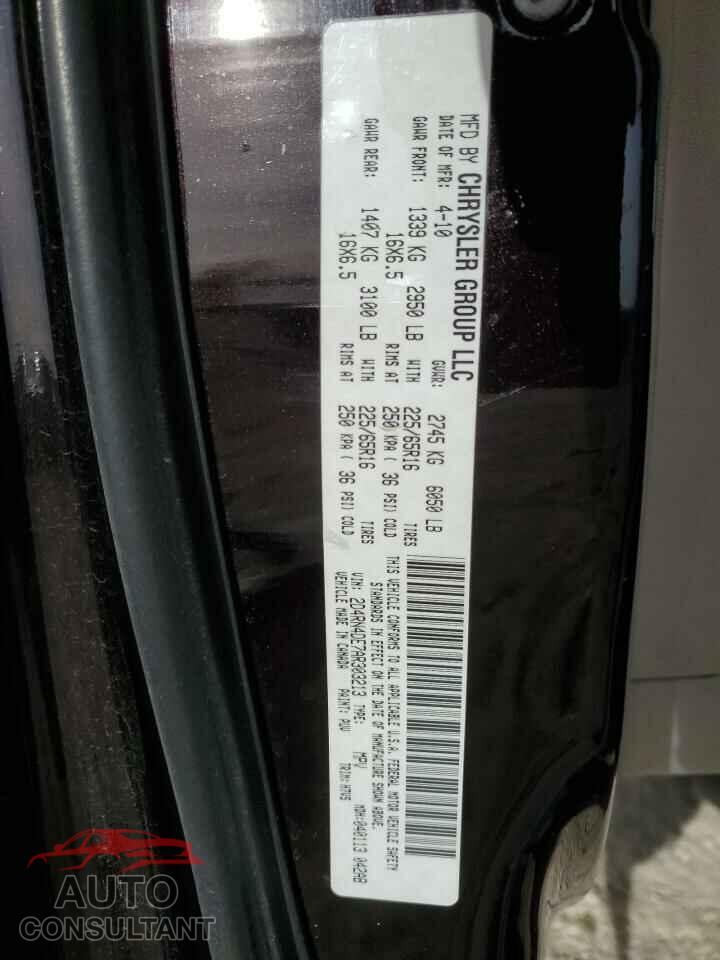 DODGE CARAVAN 2010 - 2D4RN4DE7AR303213