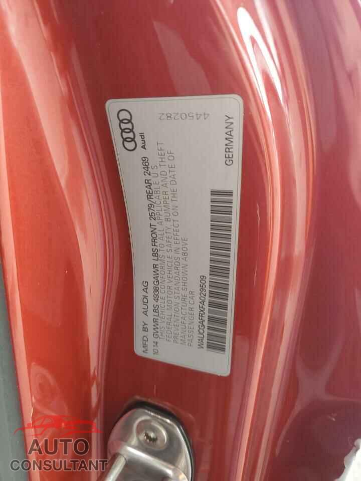 AUDI S5/RS5 2015 - WAUCGAFRXFA029509