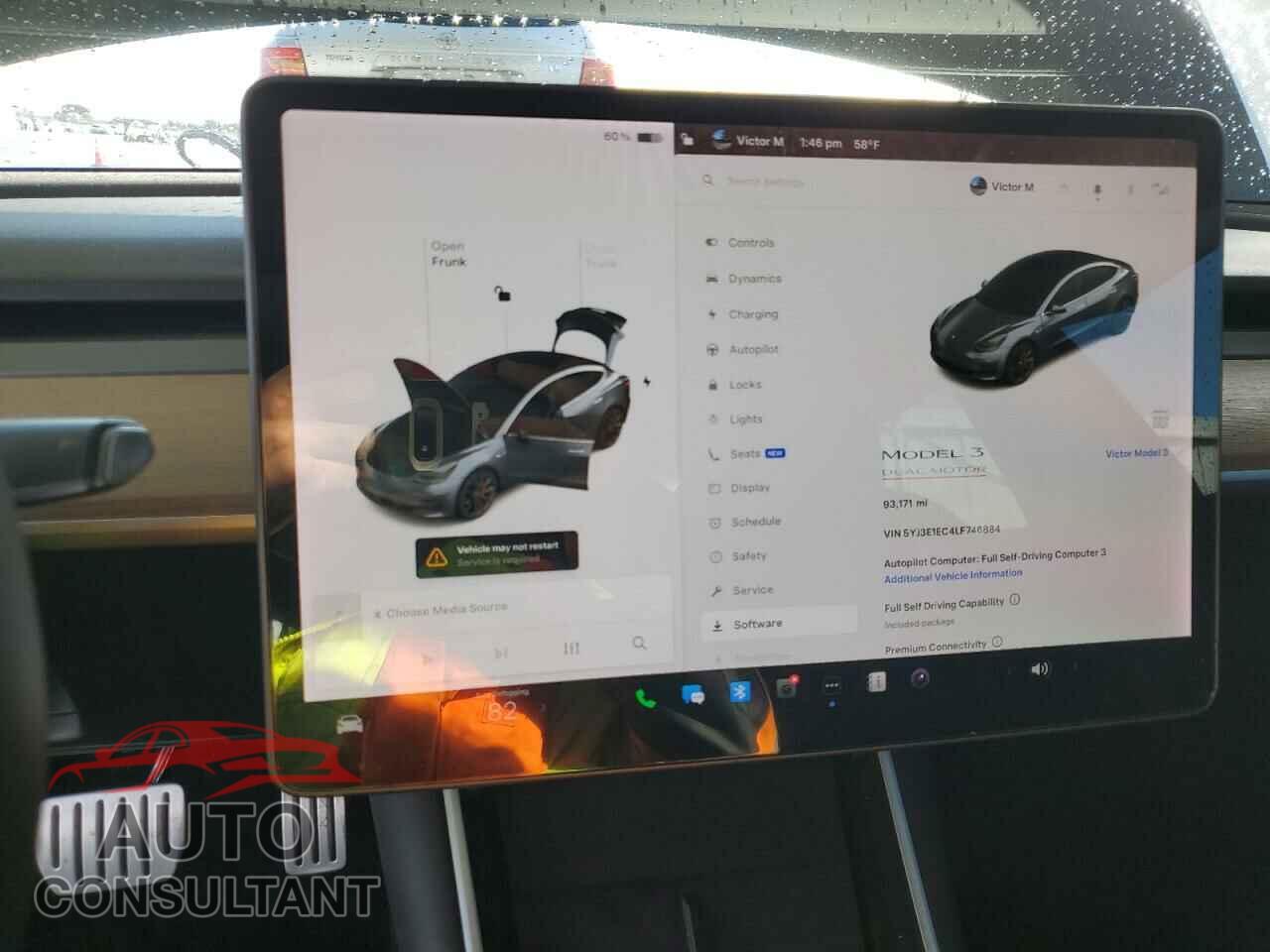 TESLA MODEL 3 2020 - 5YJ3E1EC4LF746884