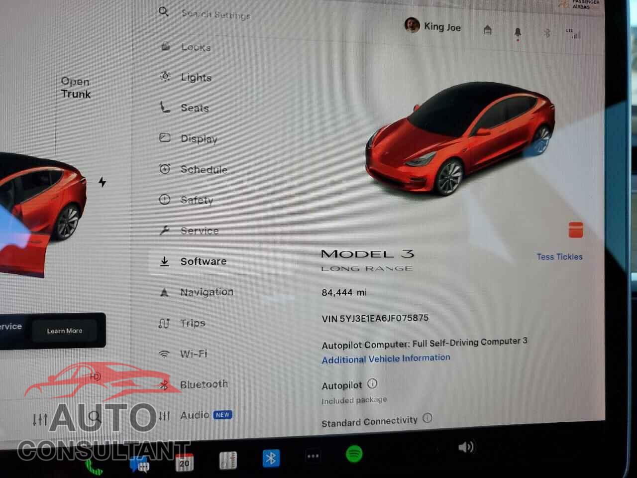TESLA MODEL 3 2018 - 5YJ3E1EA6JF075875