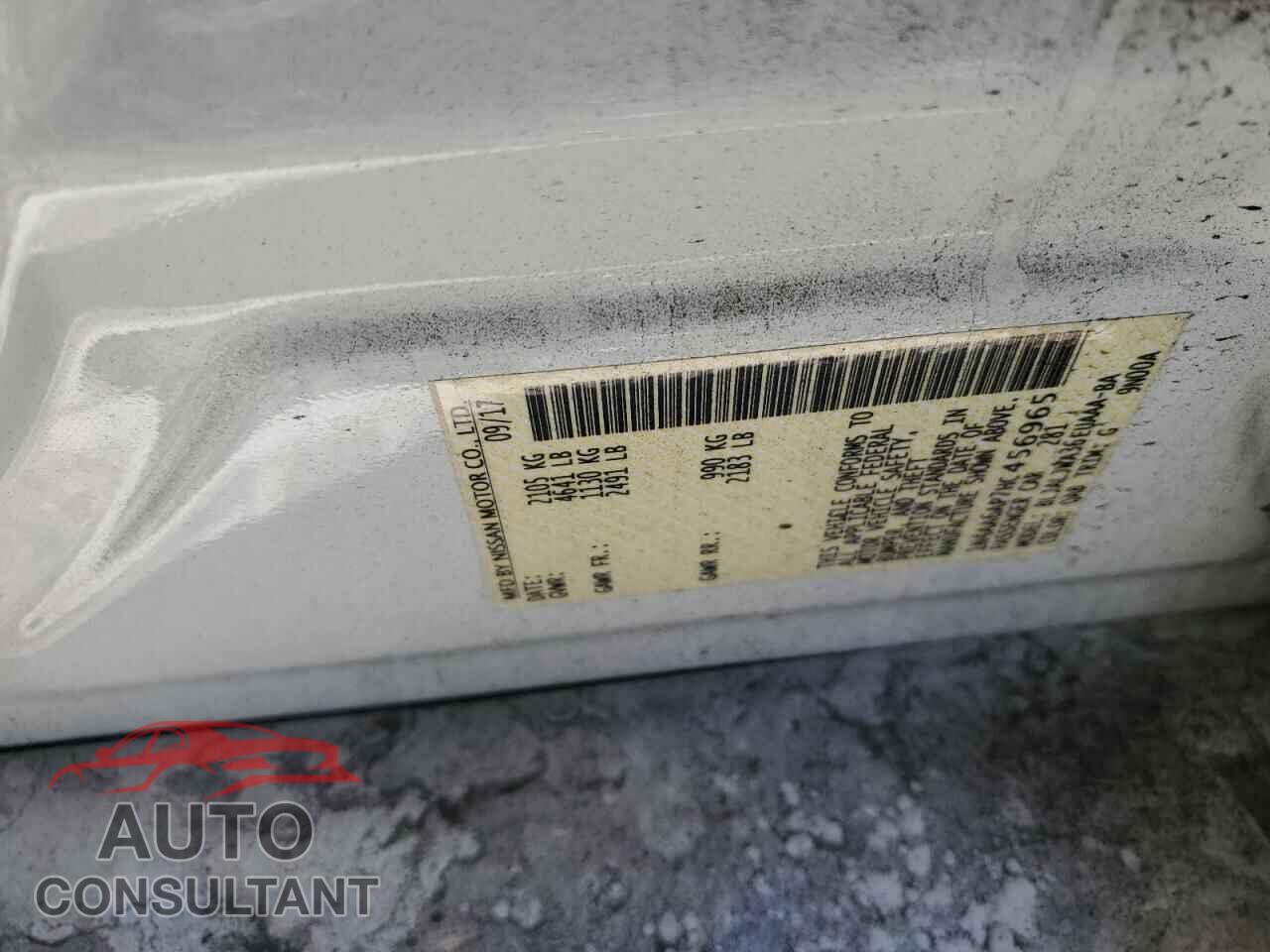 NISSAN MAXIMA 2017 - 1N4AA6AP7HC456965