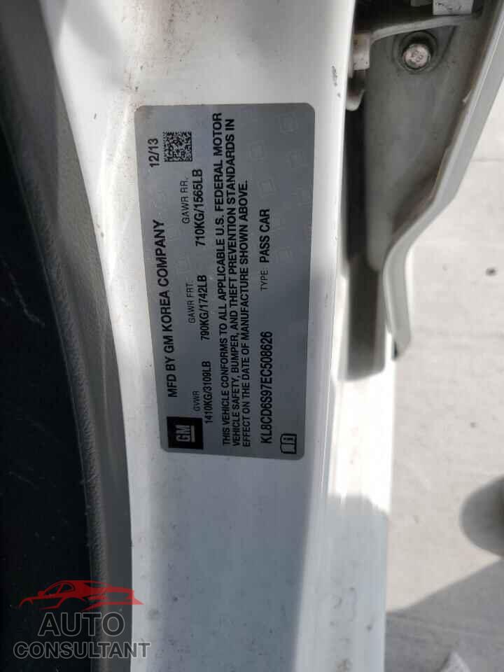 CHEVROLET SPARK 2014 - KL8CD6S97EC508626