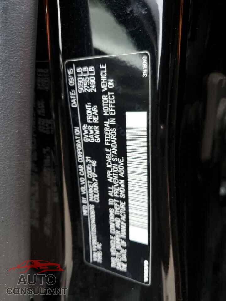 VOLVO S60 2016 - YV1902TS5G1400876