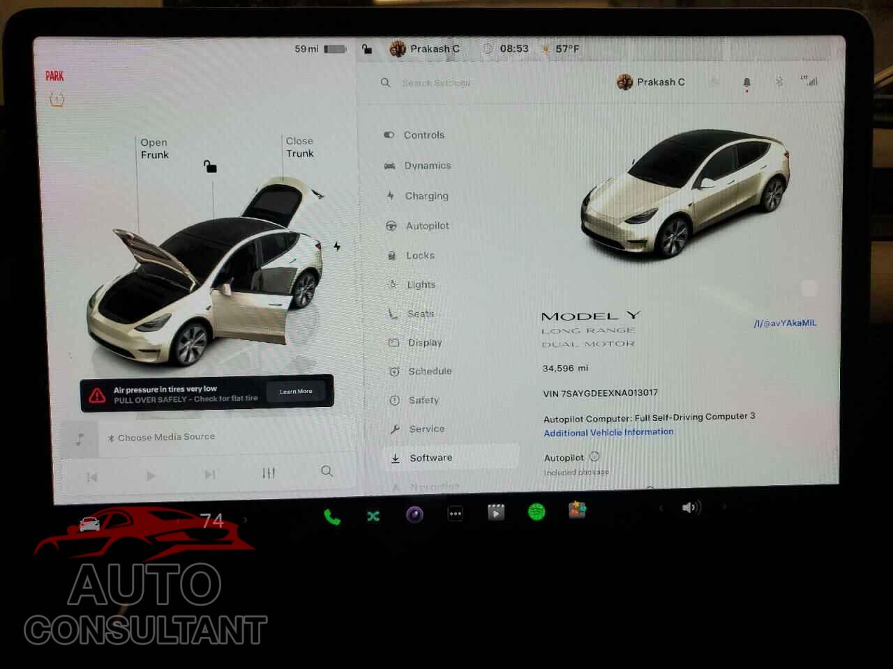 TESLA MODEL Y 2022 - 7SAYGDEEXNA013017