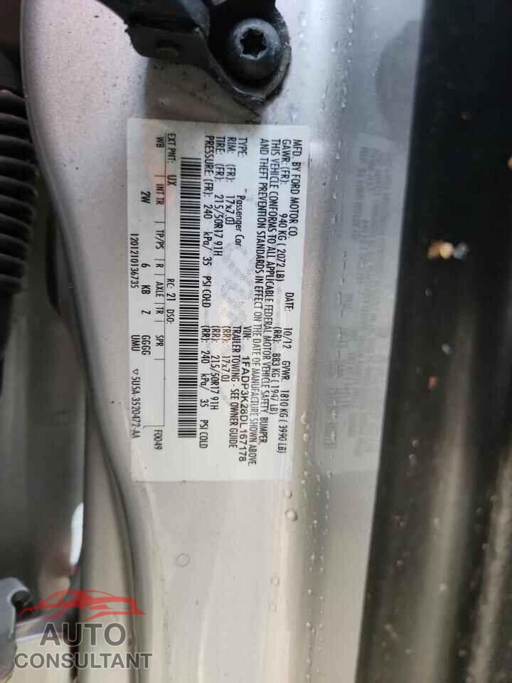 FORD FOCUS 2013 - 1FADP3K28DL167178
