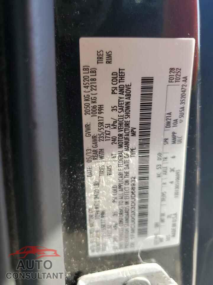 FORD ESCAPE 2013 - 1FMCU0GX3DUD68932
