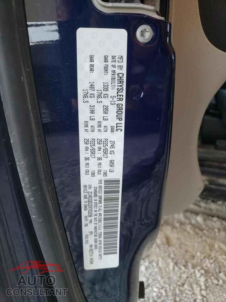 DODGE CARAVAN 2013 - 2C4RDGBG3DR763298