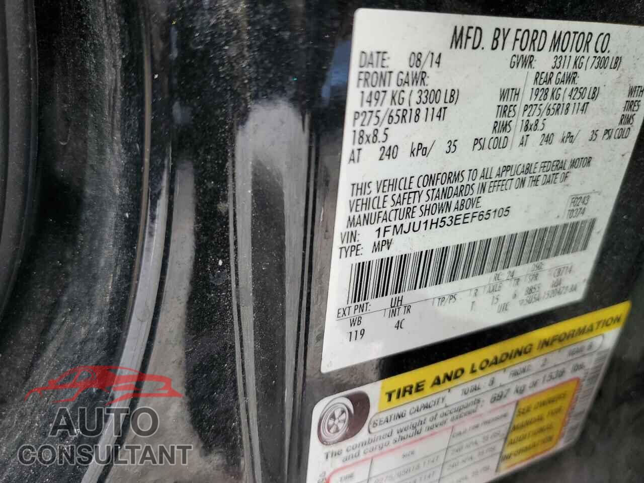 FORD EXPEDITION 2014 - 1FMJU1H53EEF65105