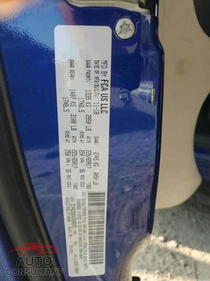 DODGE CARAVAN 2019 - 2C4RDGBGXKR586391
