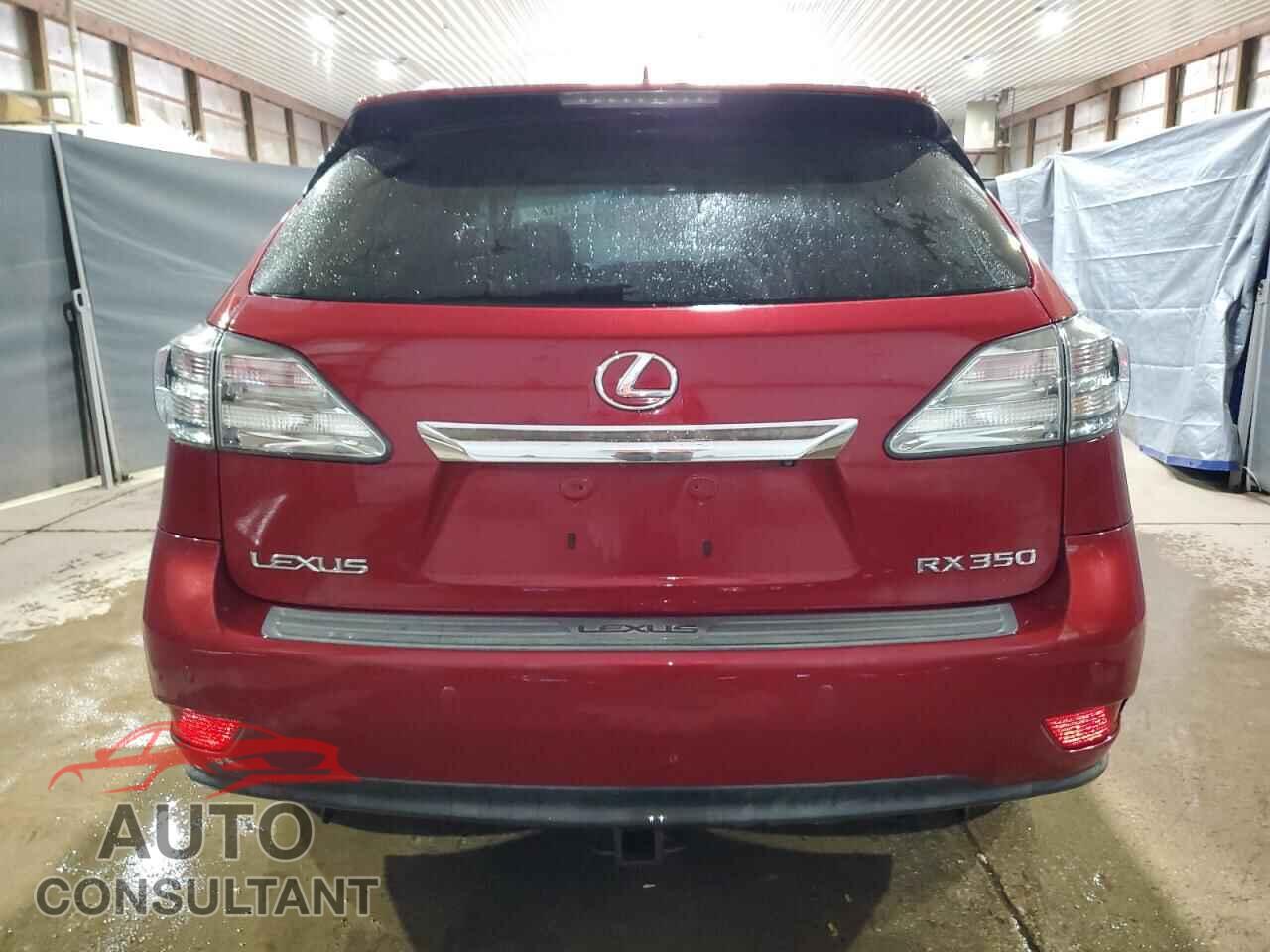 LEXUS RX350 2010 - 2T2BK1BA2AC016363