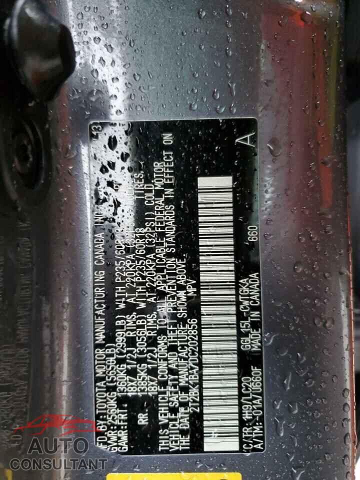 LEXUS RX350 2013 - 2T2BK1BA7DC202856