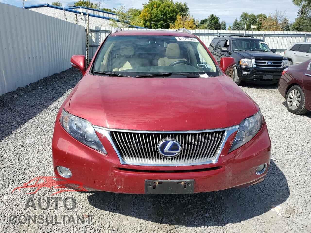 LEXUS RX450 2012 - JTJBC1BA2C2427603