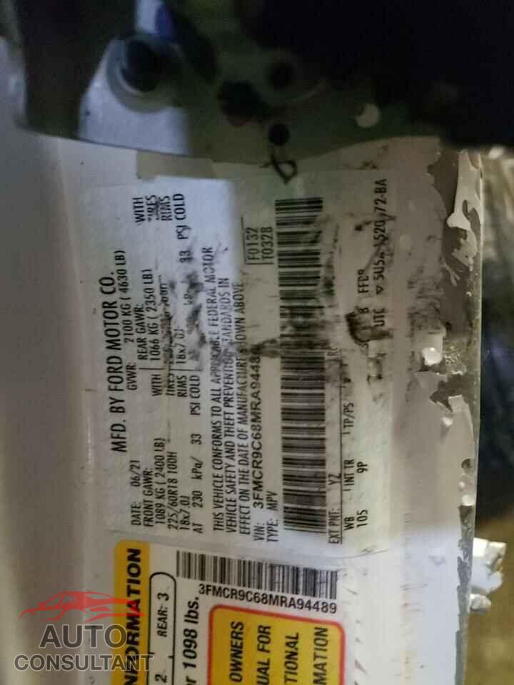 FORD BRONCO 2021 - 3FMCR9C68MRA94489