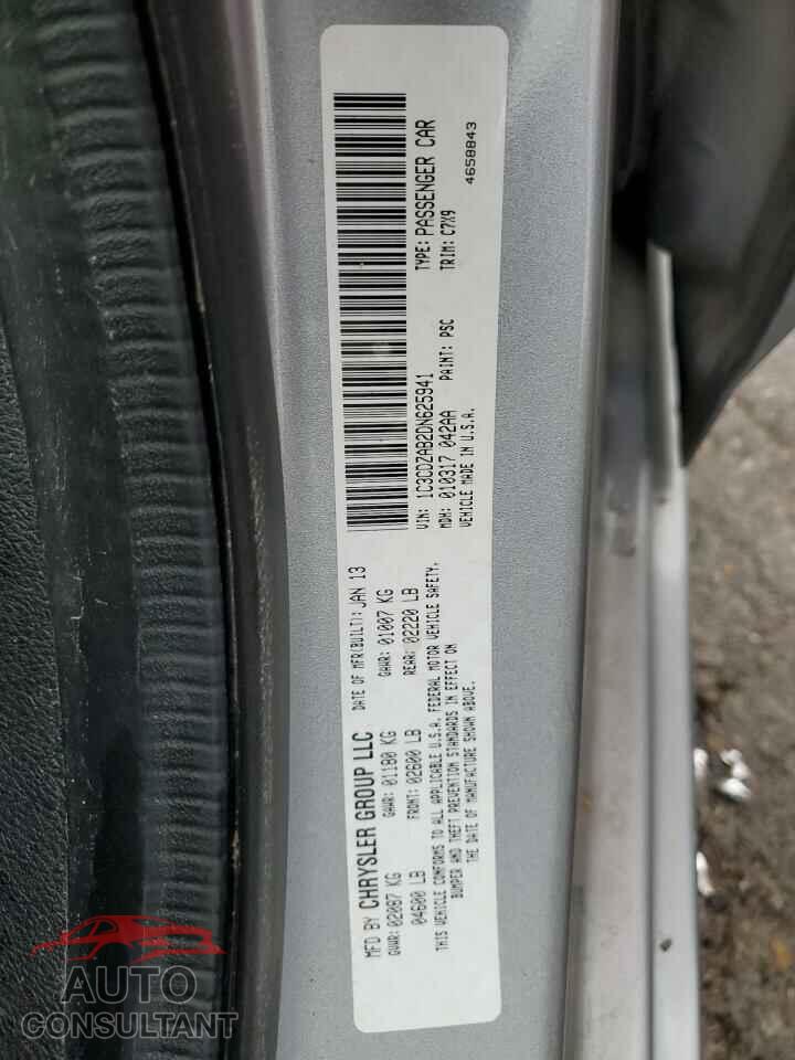 DODGE AVENGER 2013 - 1C3CDZAB2DN625941
