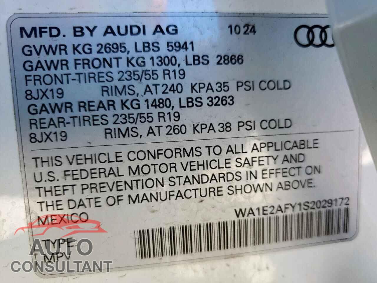 AUDI Q5 2025 - WA1E2AFY1S2029172