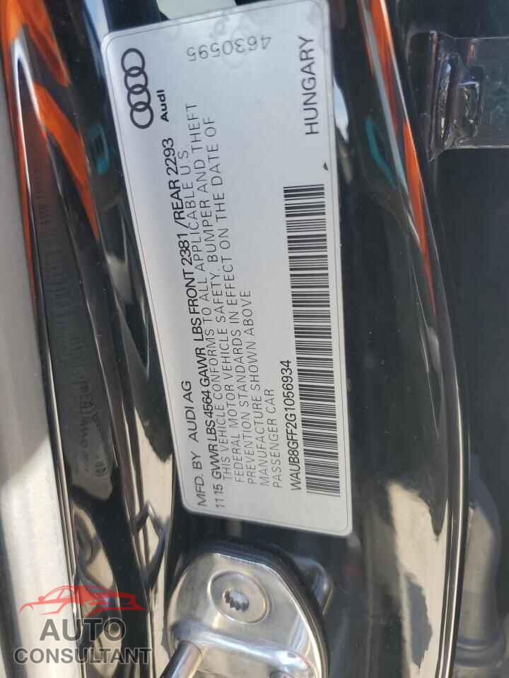 AUDI A3 2016 - WAUB8GFF2G1056934
