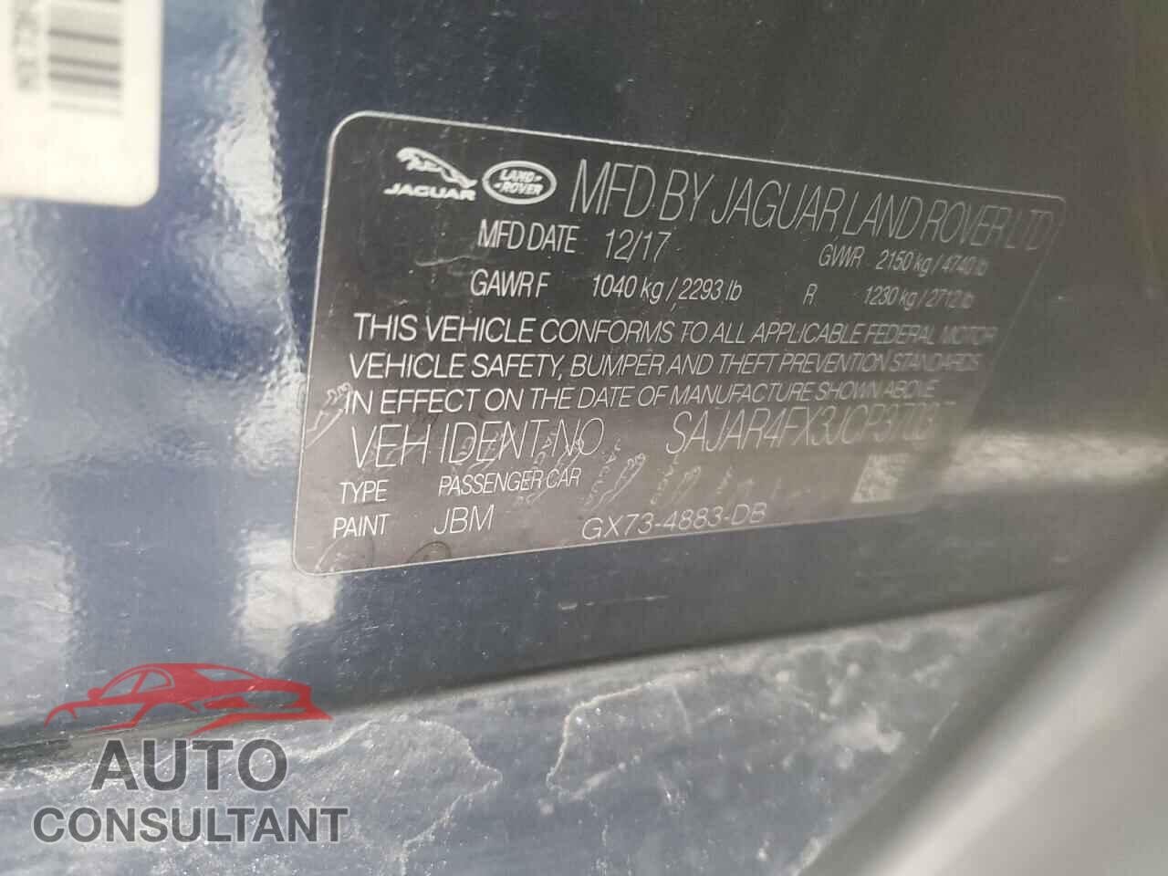 JAGUAR XE 2018 - SAJAR4FX3JCP37037