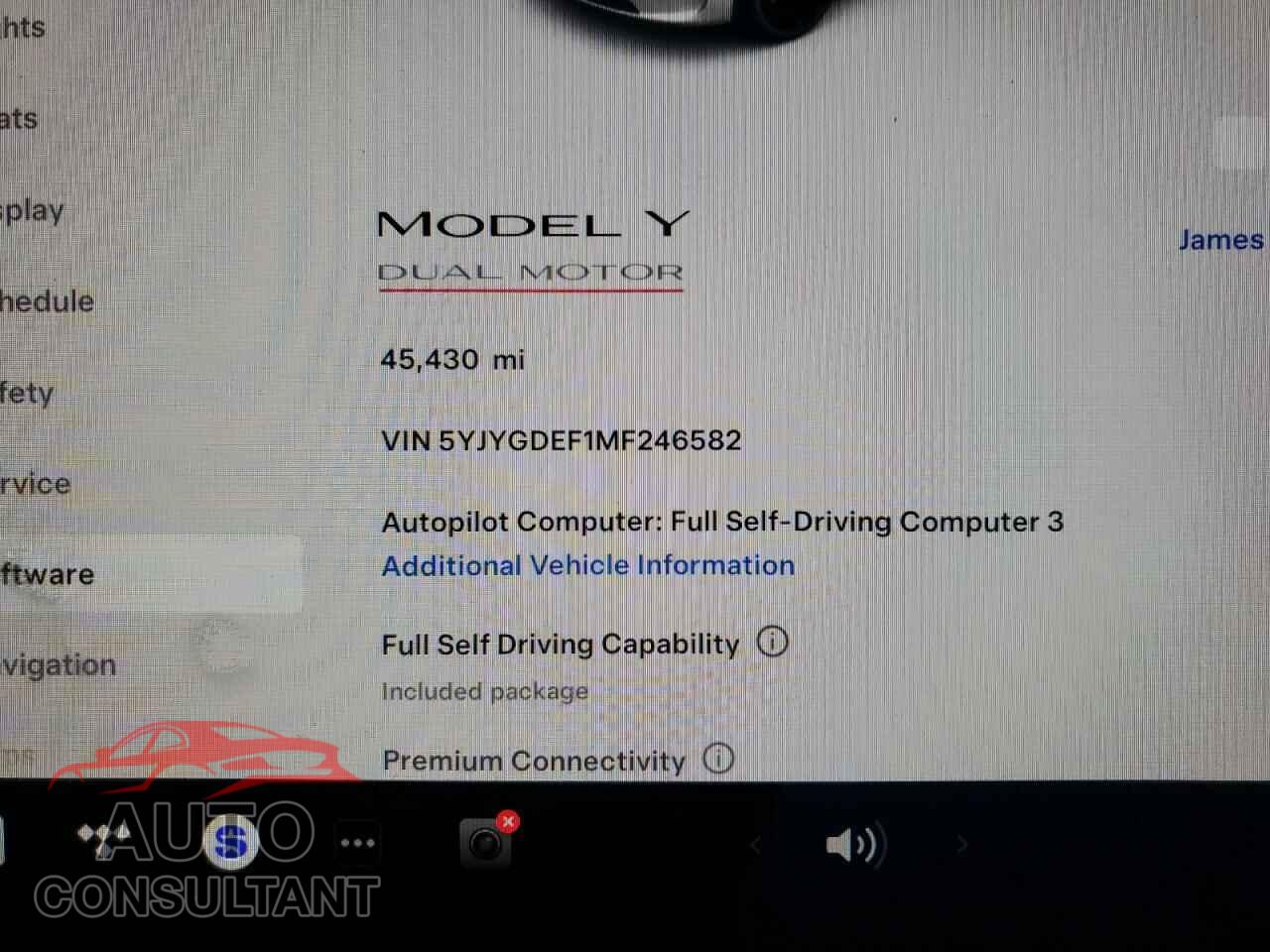TESLA MODEL Y 2021 - 5YJYGDEF1MF246582