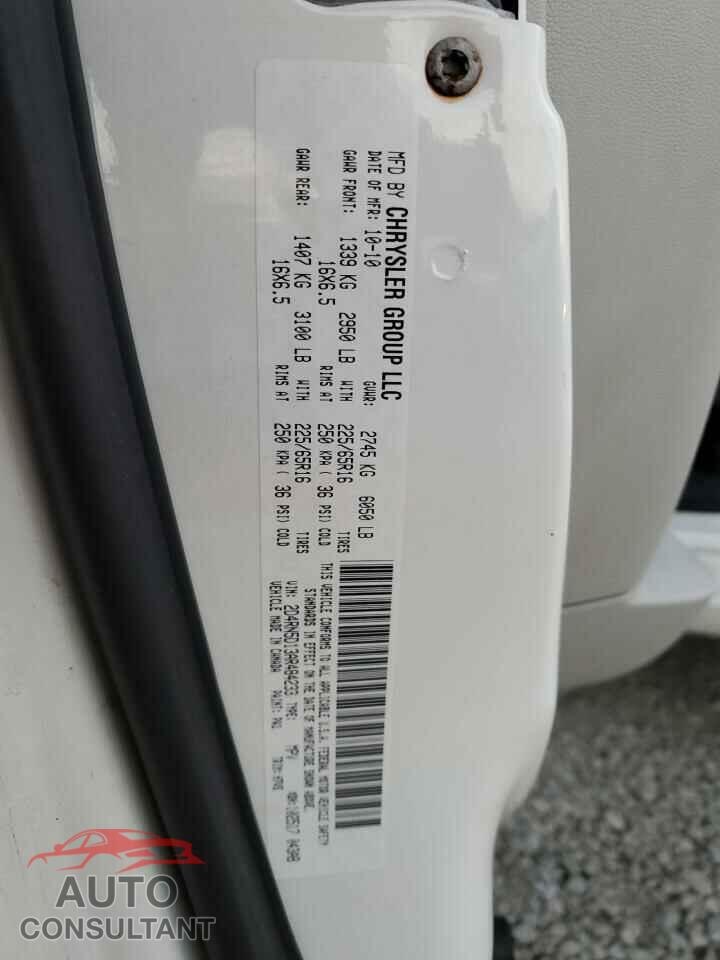 DODGE CARAVAN 2010 - 2D4RN5D13AR484233