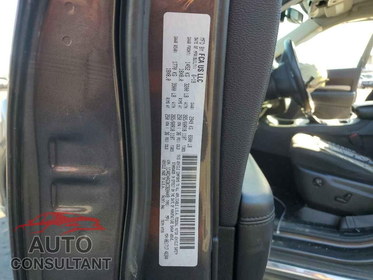 DODGE DURANGO 2019 - 1C4RDHAG3KC820449