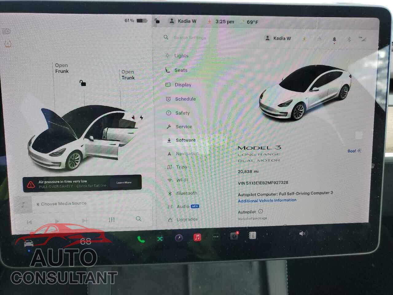 TESLA MODEL 3 2021 - 5YJ3E1EB2MF927328
