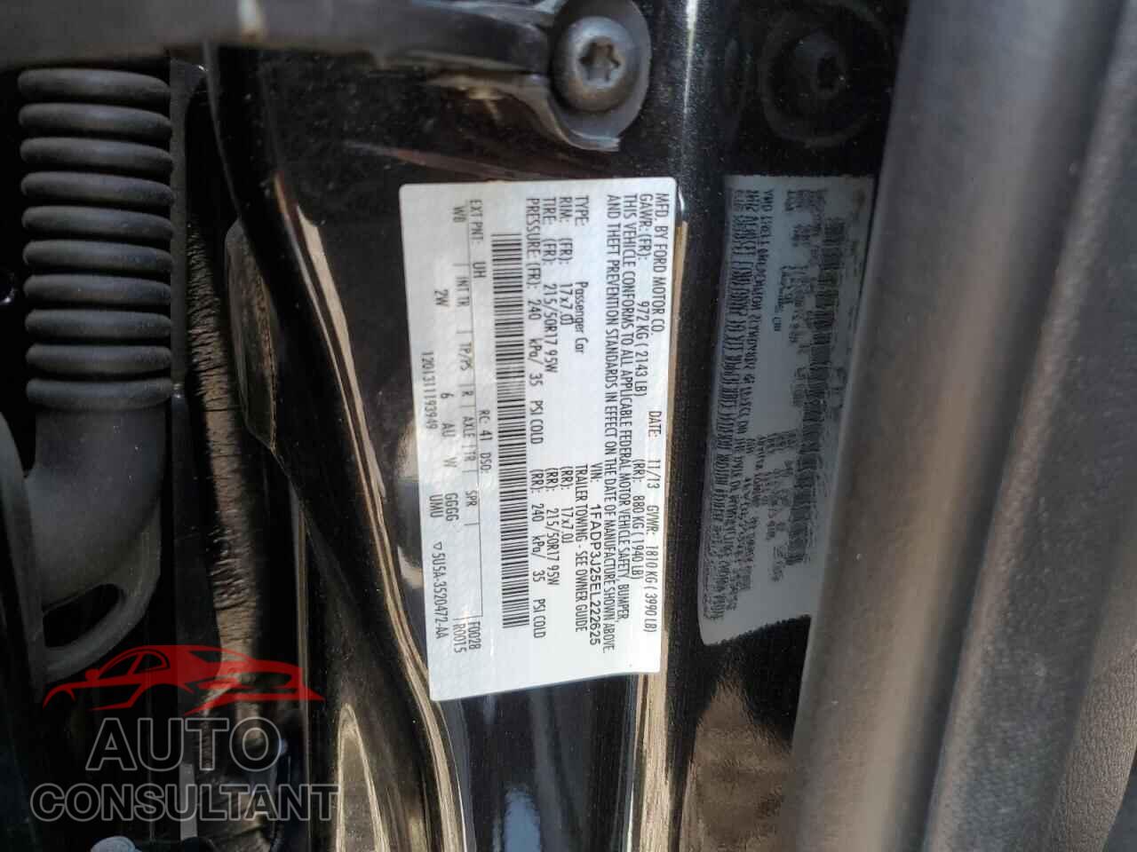 FORD FOCUS 2014 - 1FADP3J25EL222625