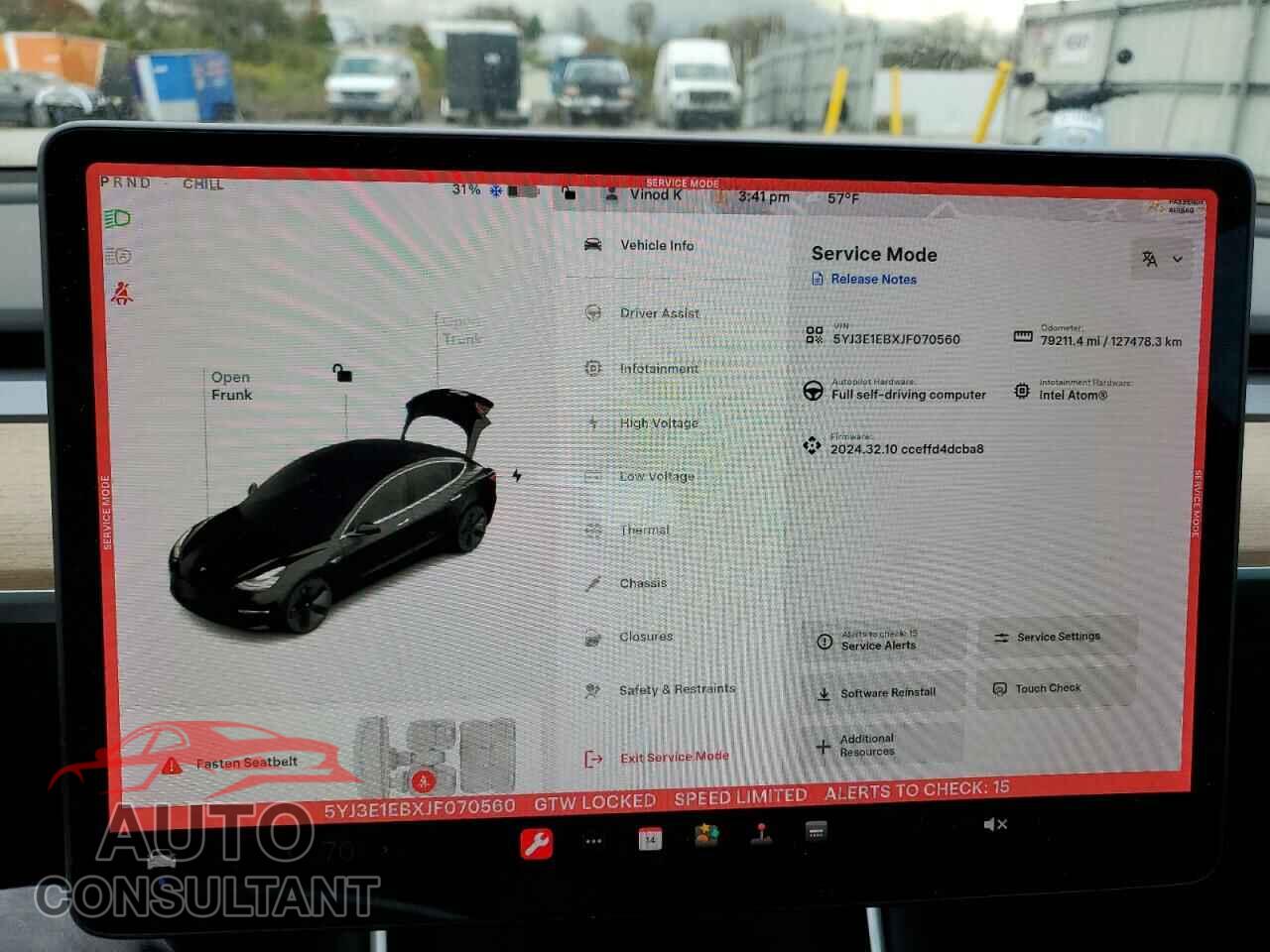 TESLA MODEL 3 2018 - 5YJ3E1EBXJF070560