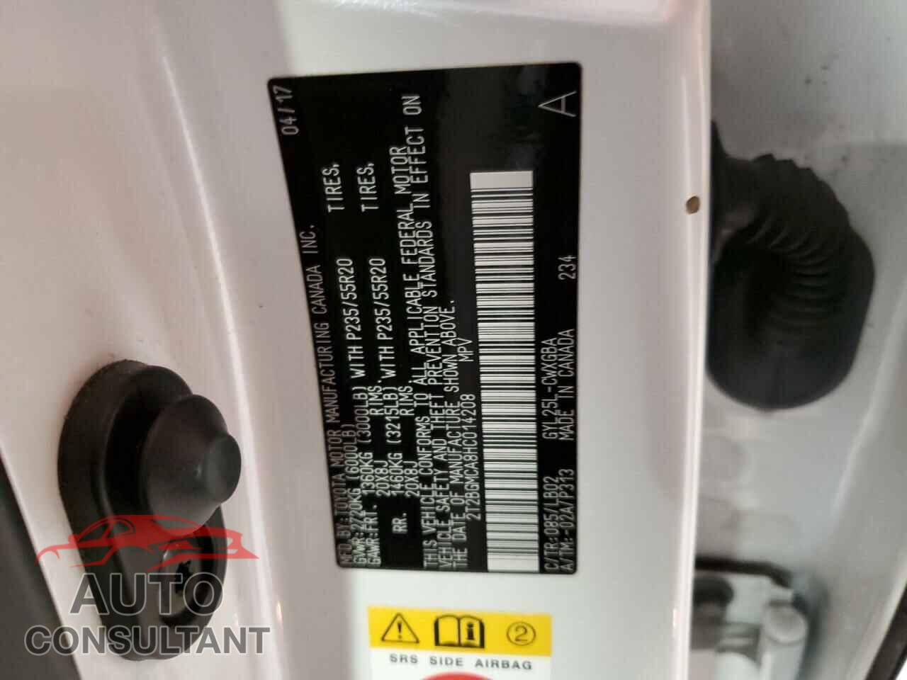 LEXUS RX450 2017 - 2T2BGMCA8HC014208